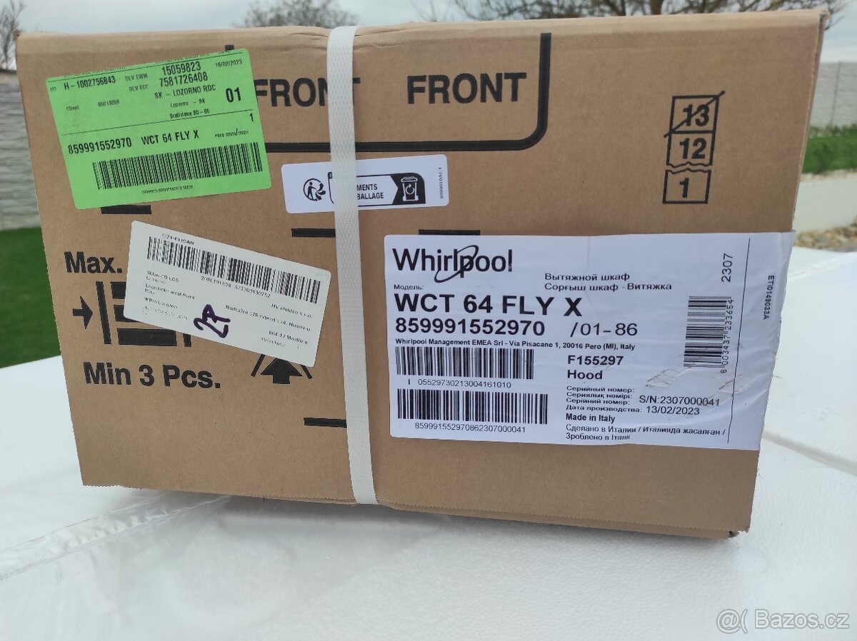 Odsavač par Whirlpool WCT 64 FLY X