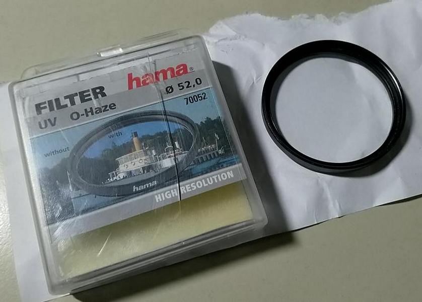 52mm předsádkové čočky a UV filtr
