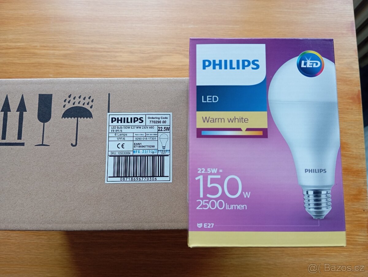 LED žárovka Philips LEDbulb ND 22,5W-150W E27 - balení 6ks