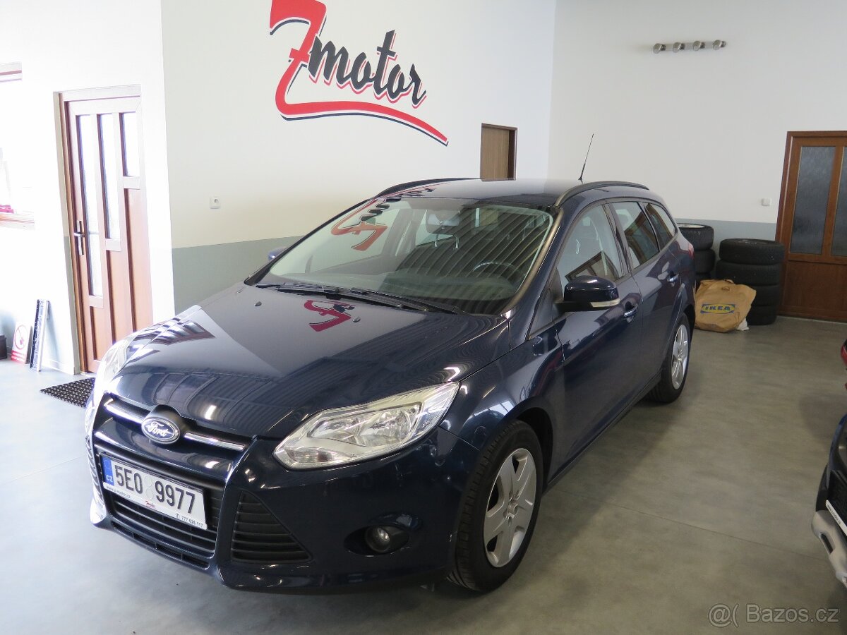 Ford Focus III kombi 1.6 92kW,klima,tažné,CZ, ne EcoBoost