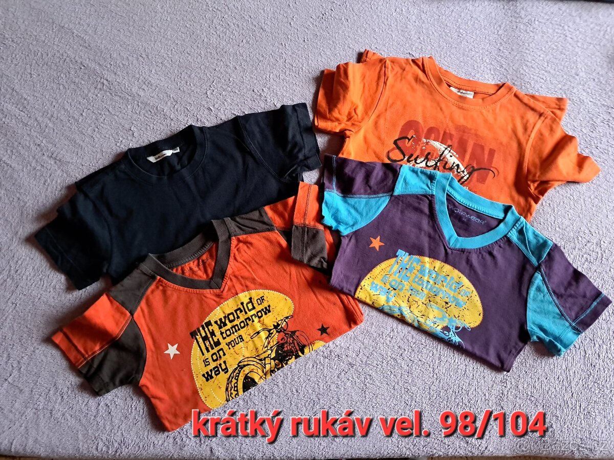 Trika krátký rukáv vel. 98/104