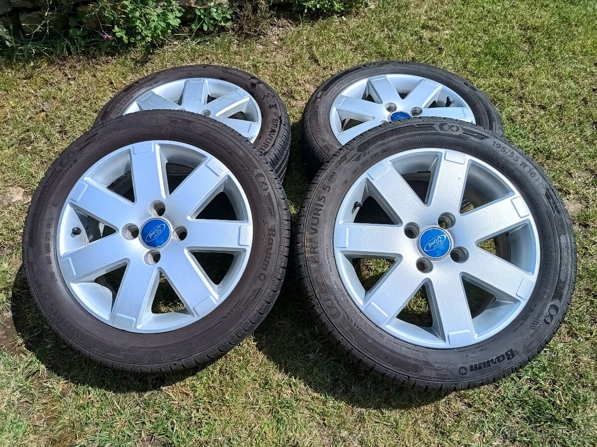 Alu kola Ford 6J x 16H2 ET47,5; pneu 195/55 R16 H