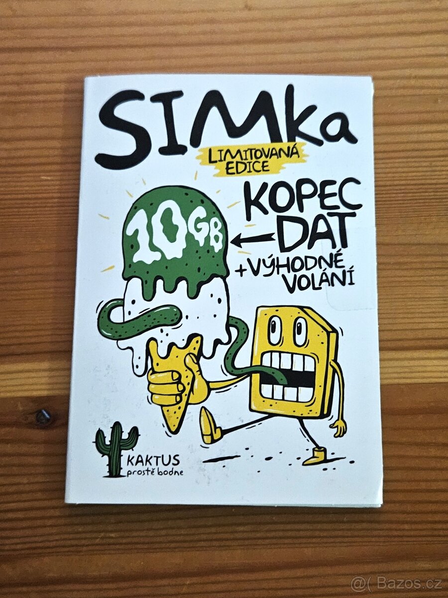 SIM Kaktus limitovaná edice - vhodné pro Dobíječku