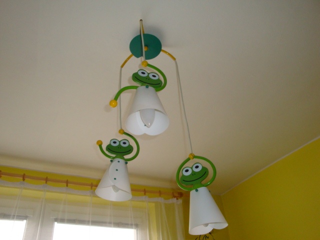 dětské stropní svítidlo + 2x lampička - motiv žába