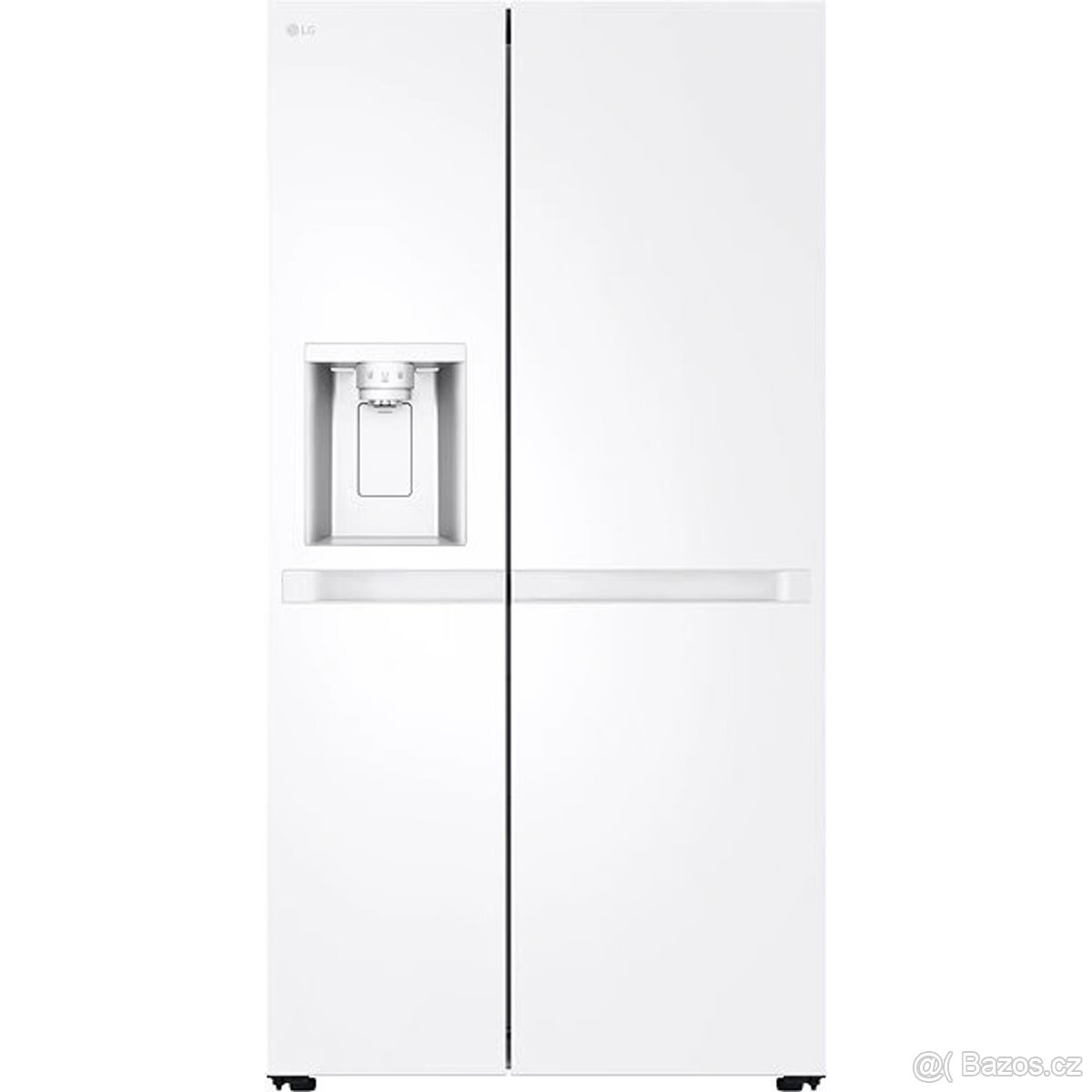 Nová americká lednice LG bílá s výrobníkem ledu, v záruce