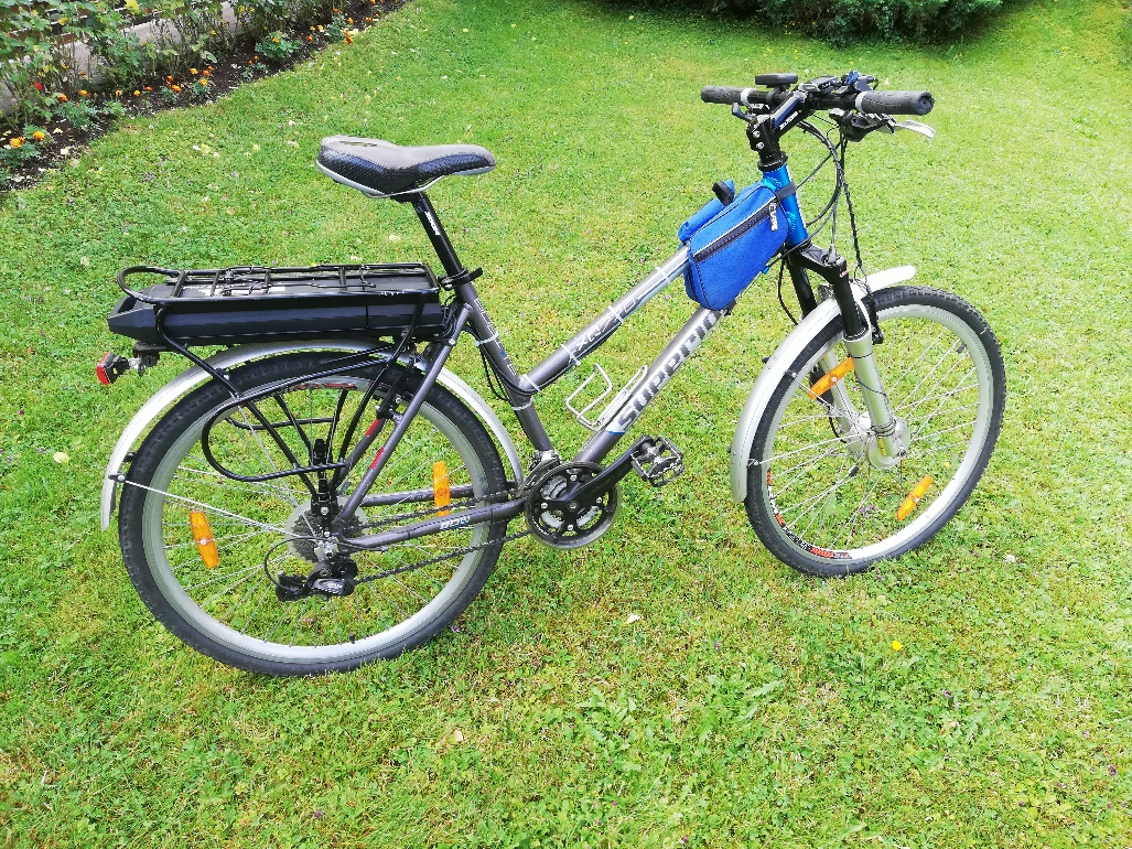 dámské horské elektrokolo, 2 baterie