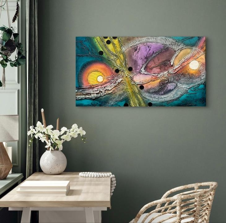 XL Obraz KOSMICKÁ SYMFONIE - Ječmínek