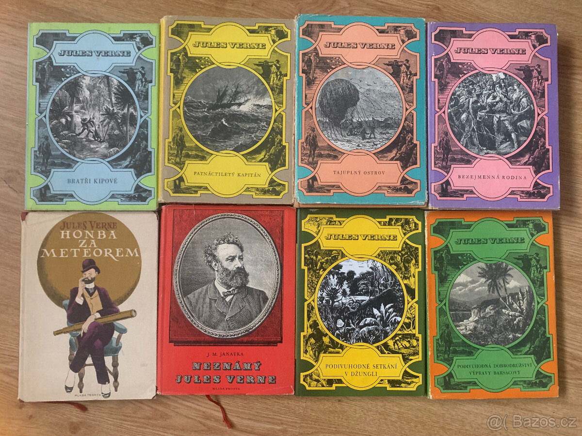 Jules Verne – knihy z edice Podivuhodné cesty a MF