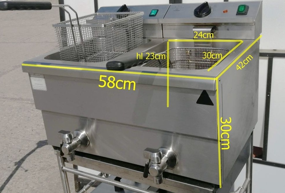 Fritéza gastro s výpustí Met profesionál