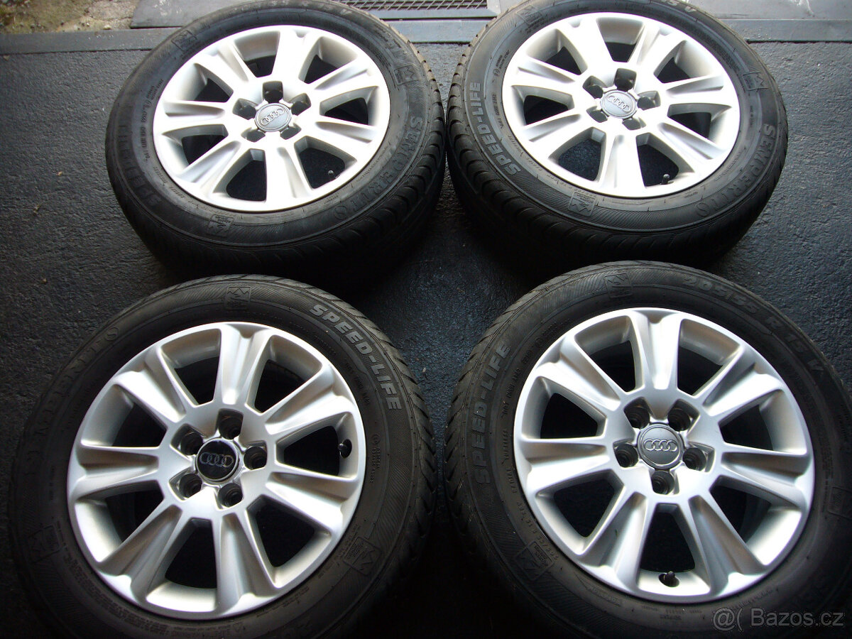 LETNÍ ALU KOLA AUDI-VW-ŠKODA-SEAT 16" 5x100 6,5" et-34,