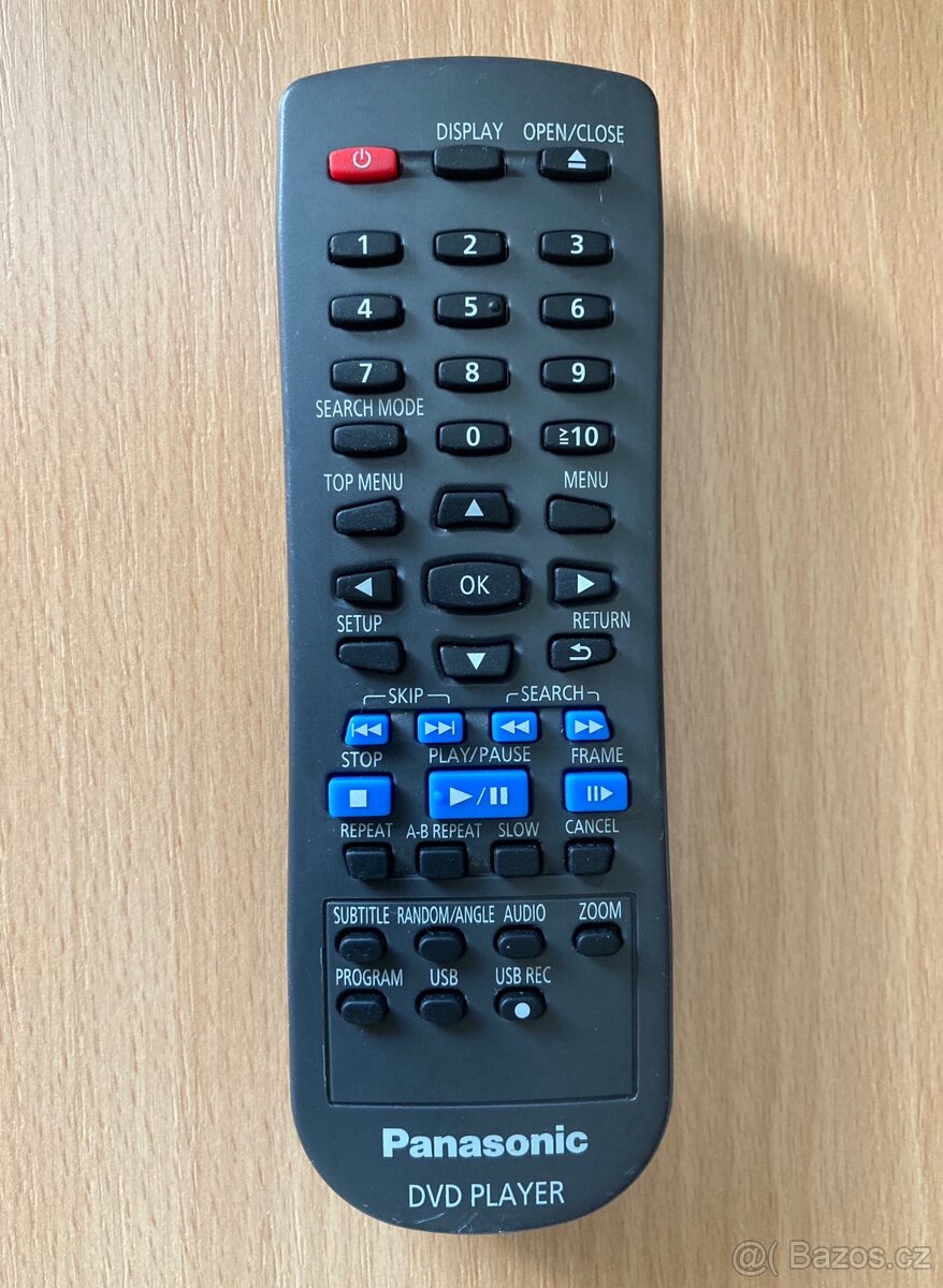 Dálkové ovládání PANASONIC DVD player