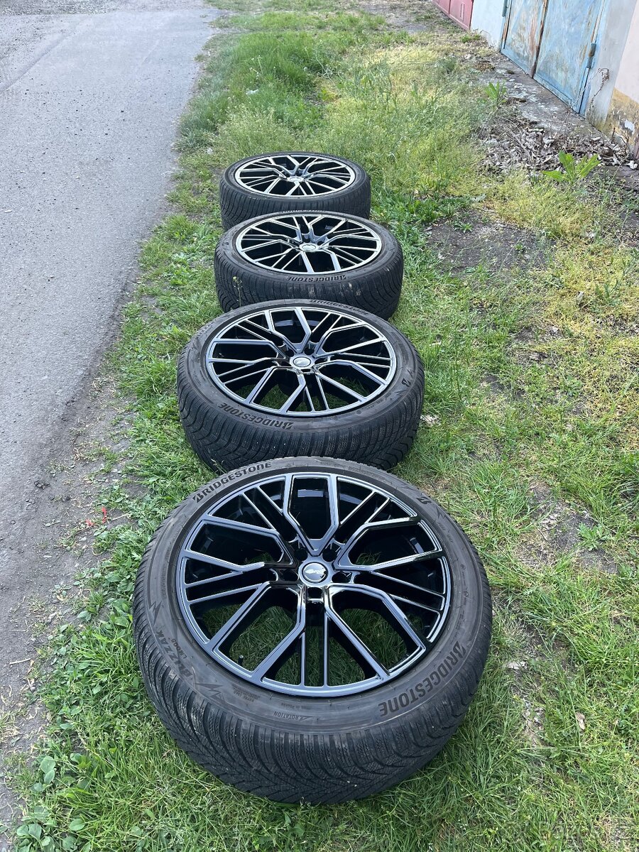 Prodám alu Brock 5x112 r22 zimní pneu 285/40/22