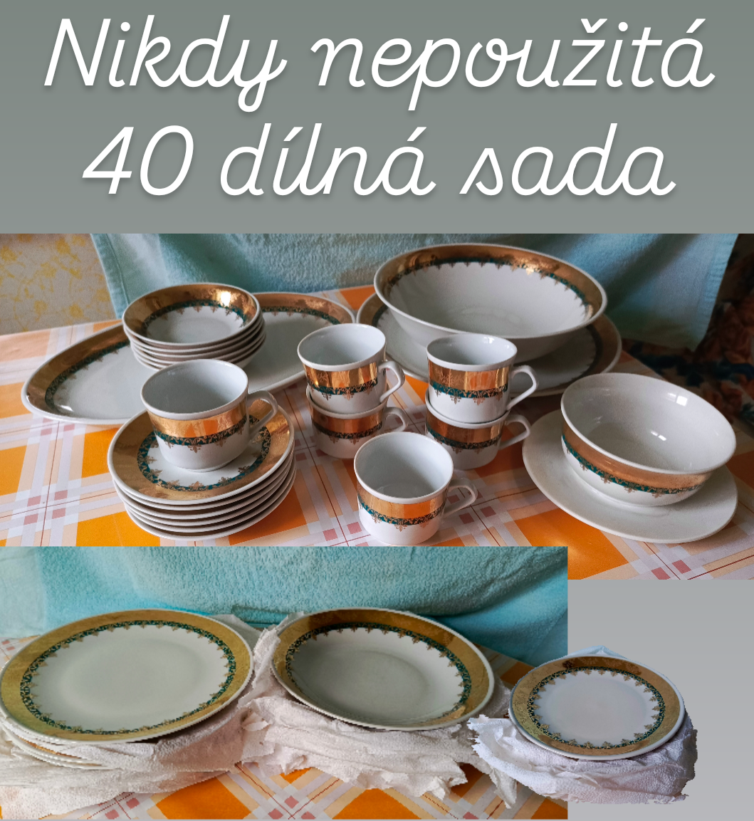 Retro sada 40 ks nádobí
