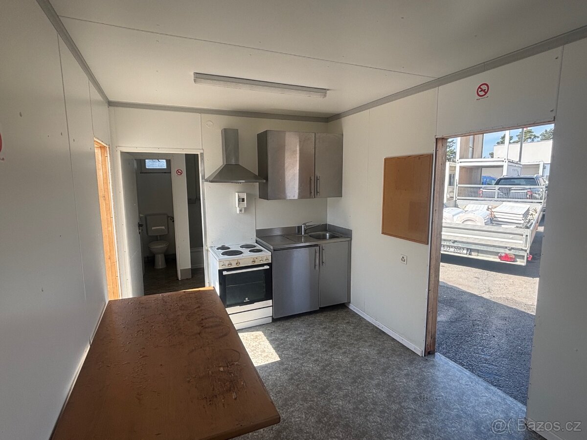 DUO kontejner 7.5x6M / kuchyň + wc + sprcha / 45M2