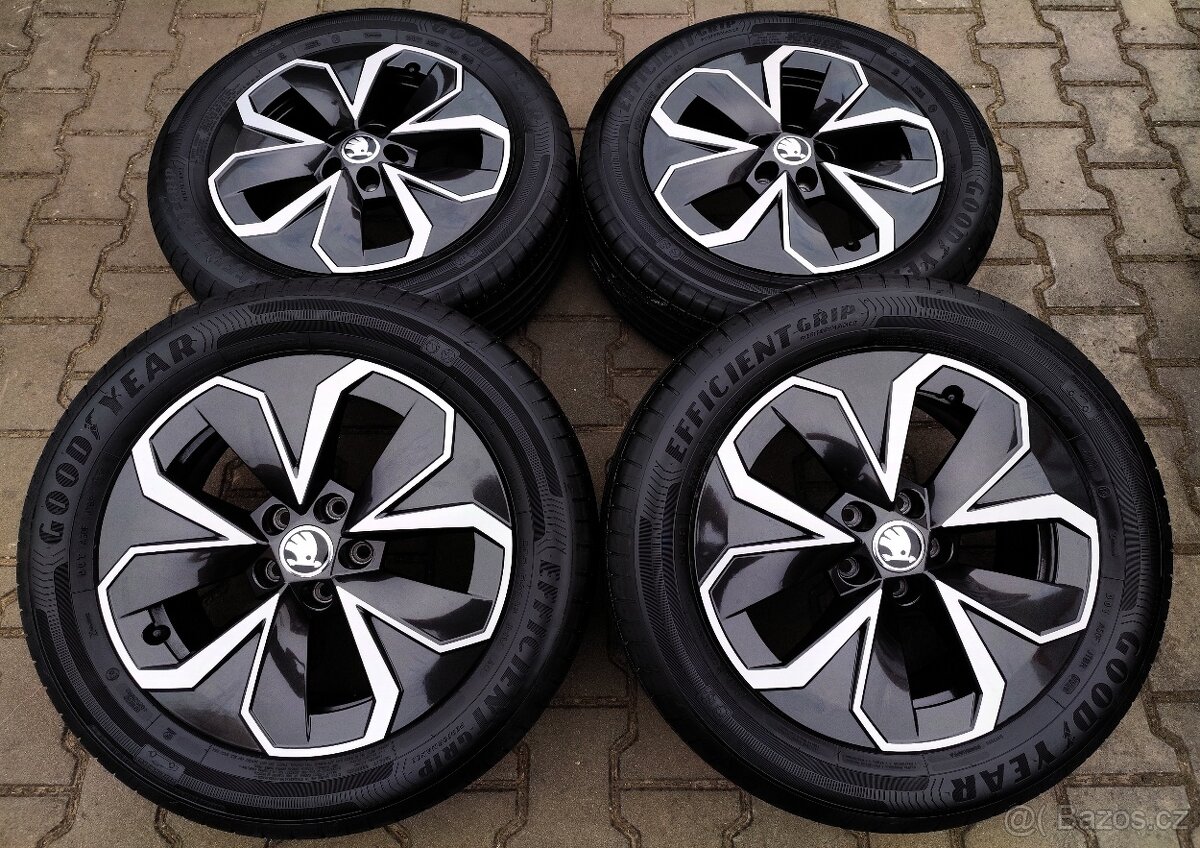 Alu kola originál Škoda Scala, Kamiq 5x100 R16 Hodeus