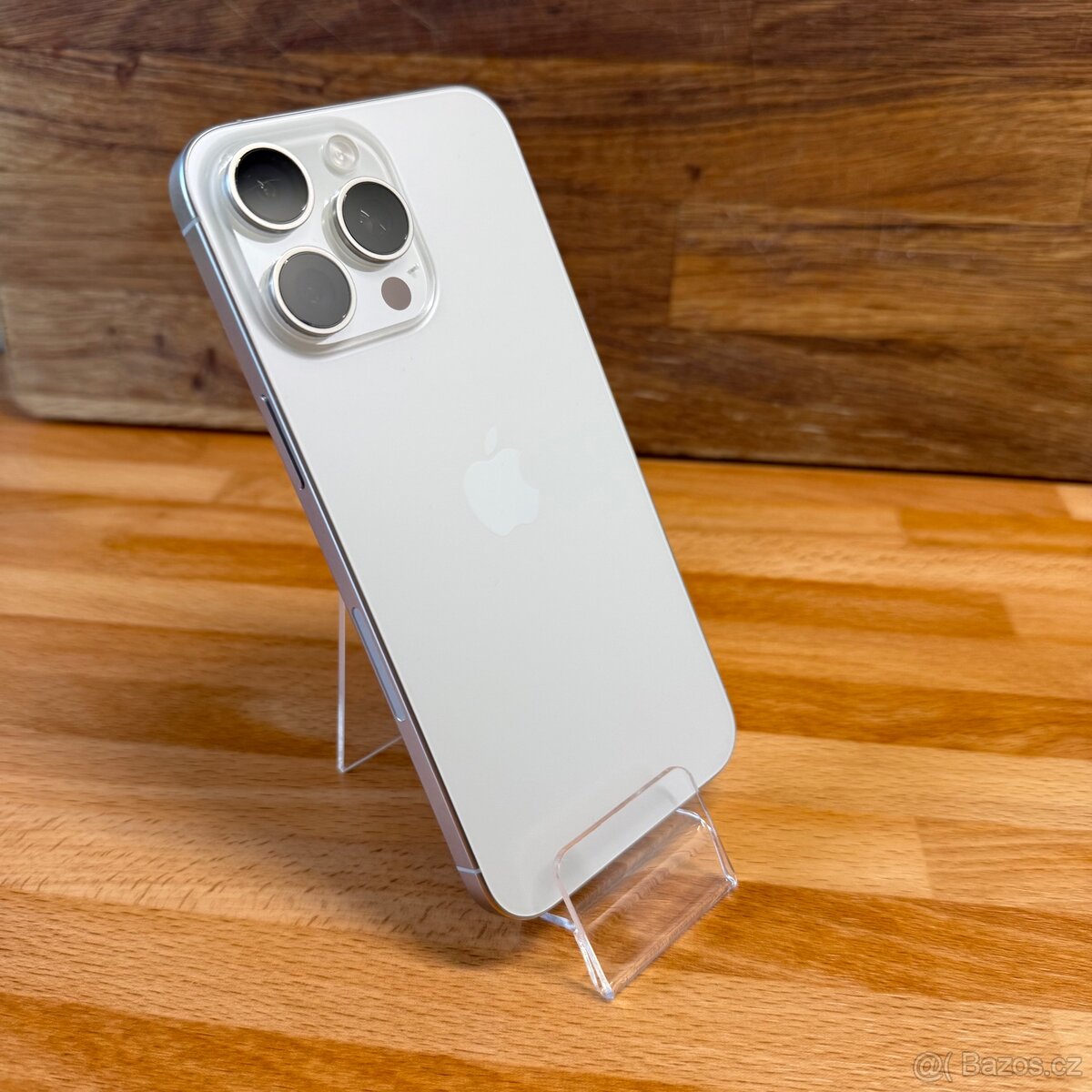 iPhone 15 Pro Max 256GB, bílý Titan (12 měsíců záruka)