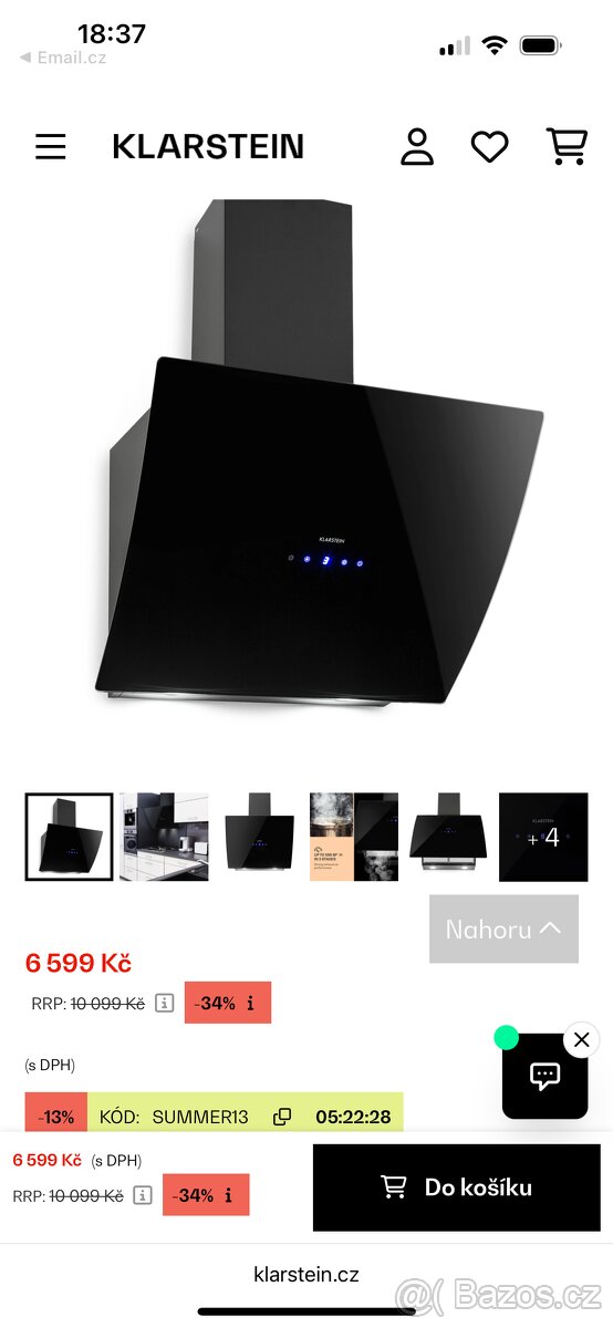 Digestoř Karlstein Annabelle 60 cm, NOVÁ