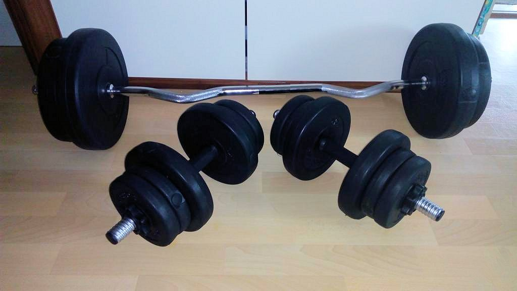 Sestavička: fitness sada 61kg za 2790,-