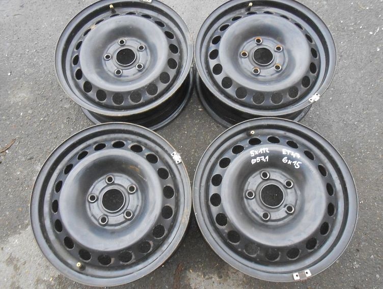 Plechové disky 15",rozteč 5x112,ET 47,šíře 6J, střed 57,1