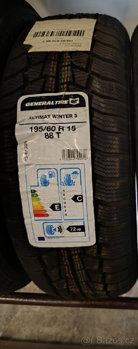 Zimní 195/60 R15 General Tire Altimax