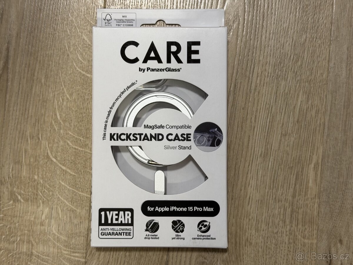 PanzerGlass CARE kryt, Kickstand Case pro iPhone 15 Pro Max