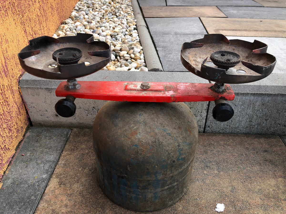 Propanbutan 2kg LPG láhev plynová bomba + PB vařič