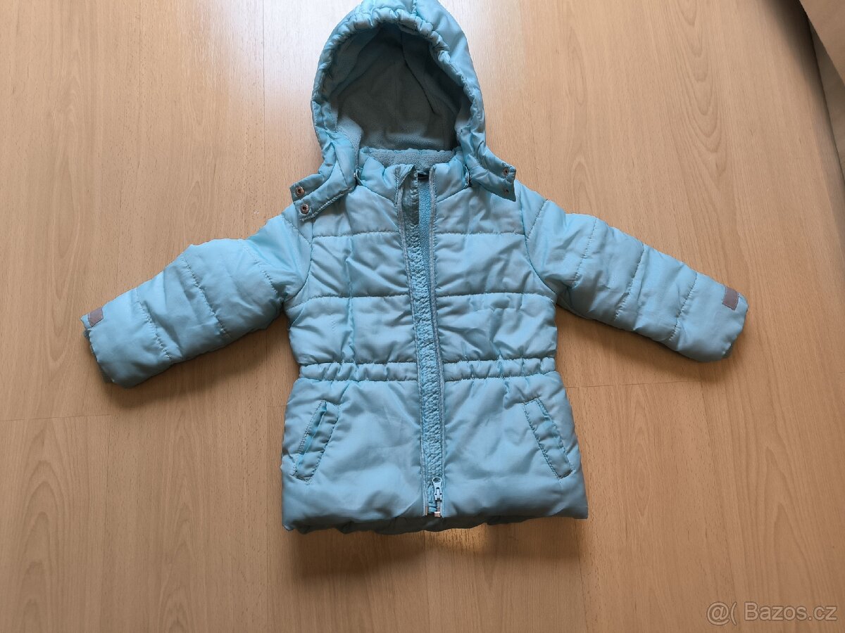 Zimní bunda se třpytkami vel 104 Ledové království