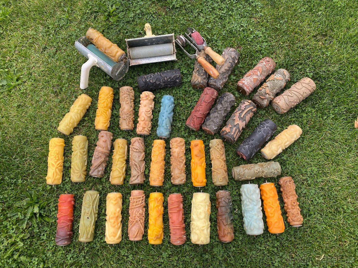 malířské válečky staré malířské válečky strojek retro malíř