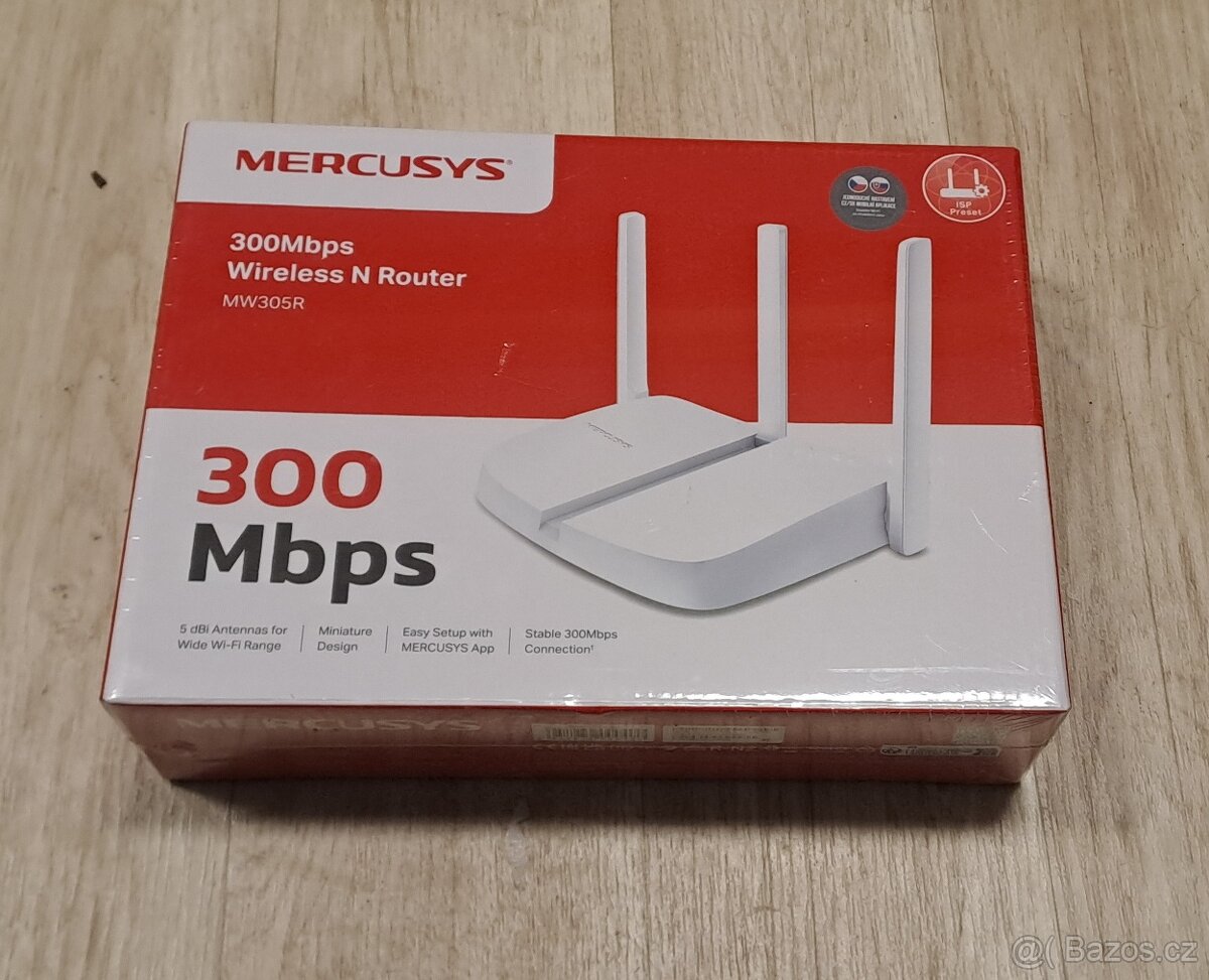 Jednoduchý router, Wifi, 3 X LAN. Nový