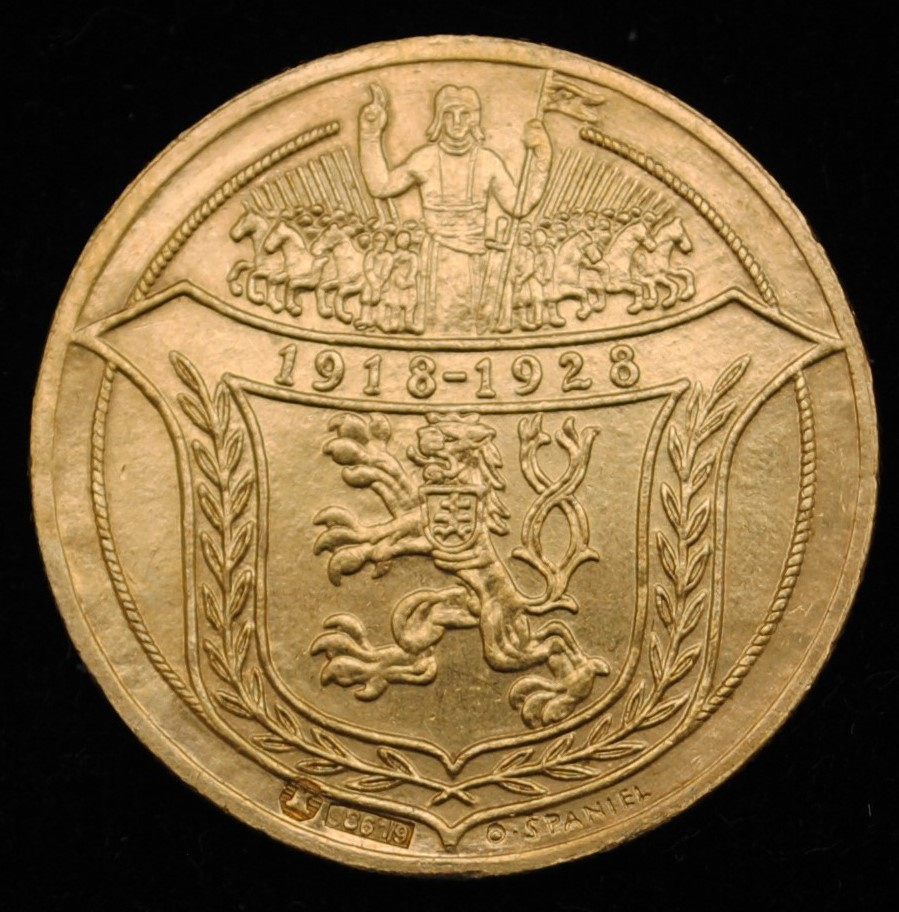 2 dukátová medaile 1928 - JSEM RAŽEN