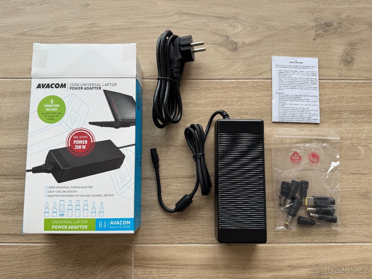 Avacom QuickTIP 250W - univerzální adaptér pro notebooky