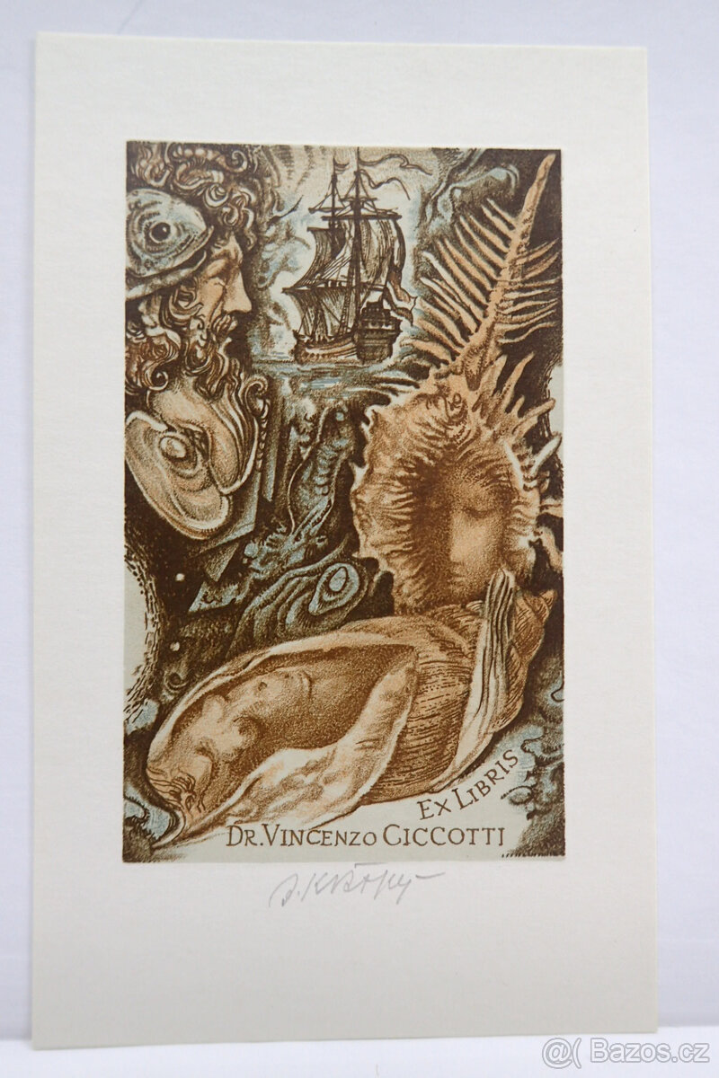 Bohumil Krátký -Plachetnice Vincenzo Cicccotti - grafika