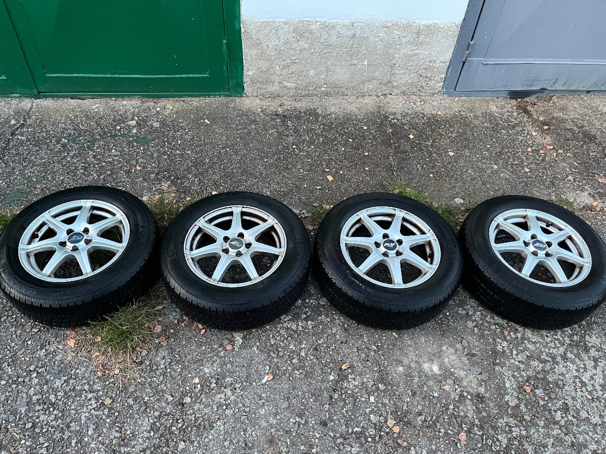 Alu kola 5x100, Škoda, VW, Seat atd, 195/65/15 6mm zimní