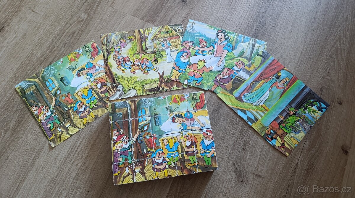 Retro dřevěné kostky