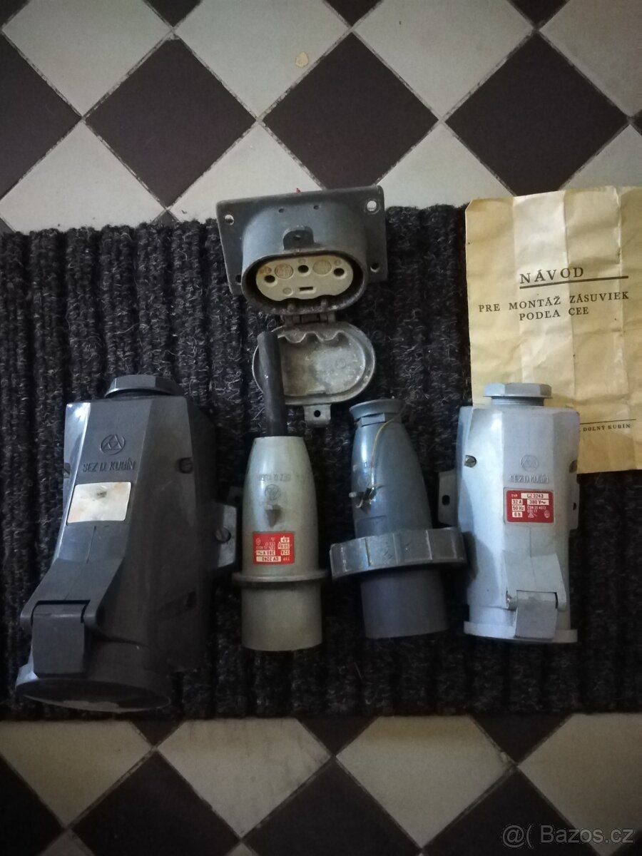 Různé zástrčky 380 V