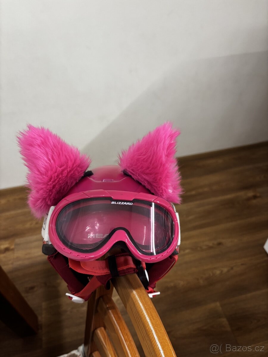 Dívčí lyžařská helma Head XXS/XS, uši, brýle Blizzard