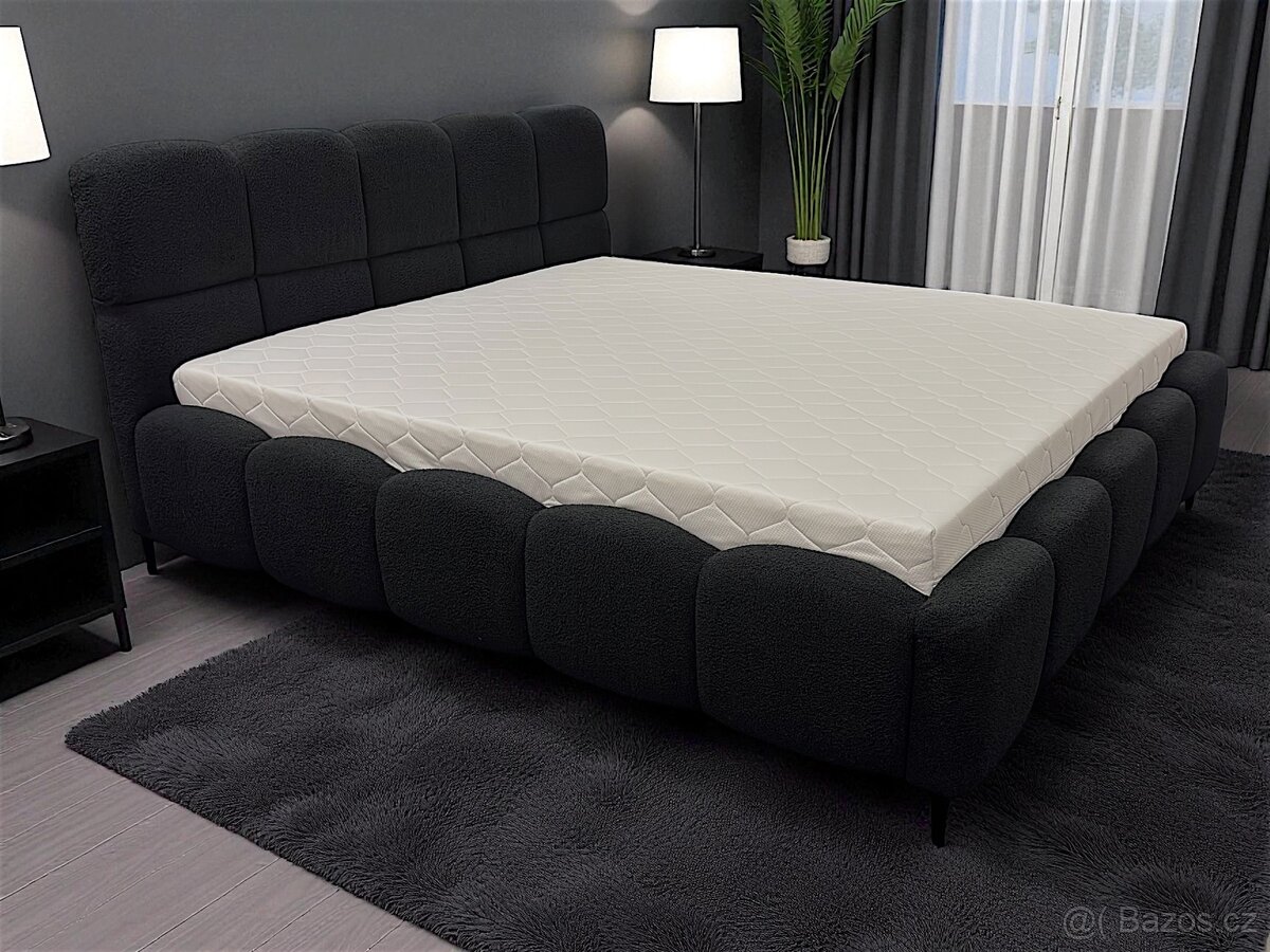 Manželská postel , uplne nový . Černá | 180x200