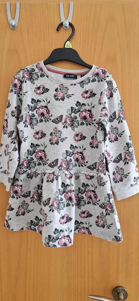 Teplejší mikinové šaty – Blue Seven, vel. 110 (cca 5 let)