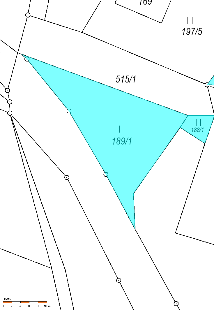 K prodeji pozemek 505 m2 v obci Bukovina u Čisté.