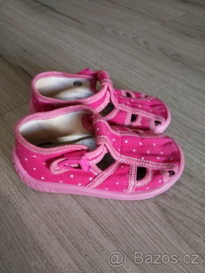 Dětské bačkůrky velikost 21