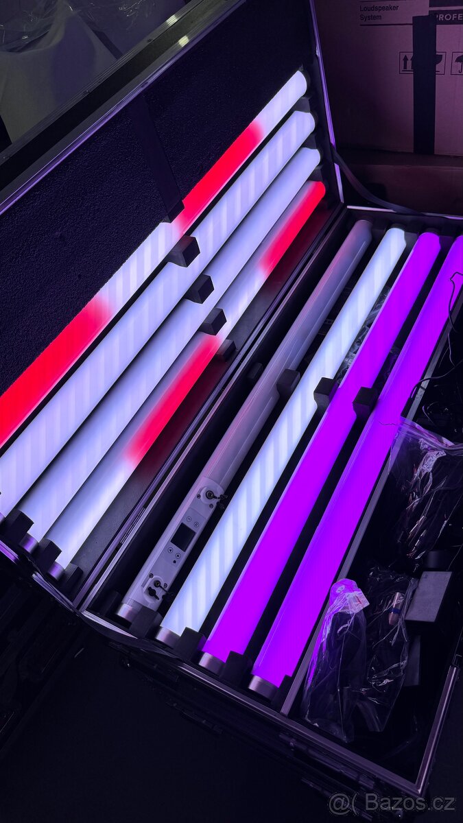 LED RGB Tubes – Alternativa Astera | 16 ks + 2× flight case