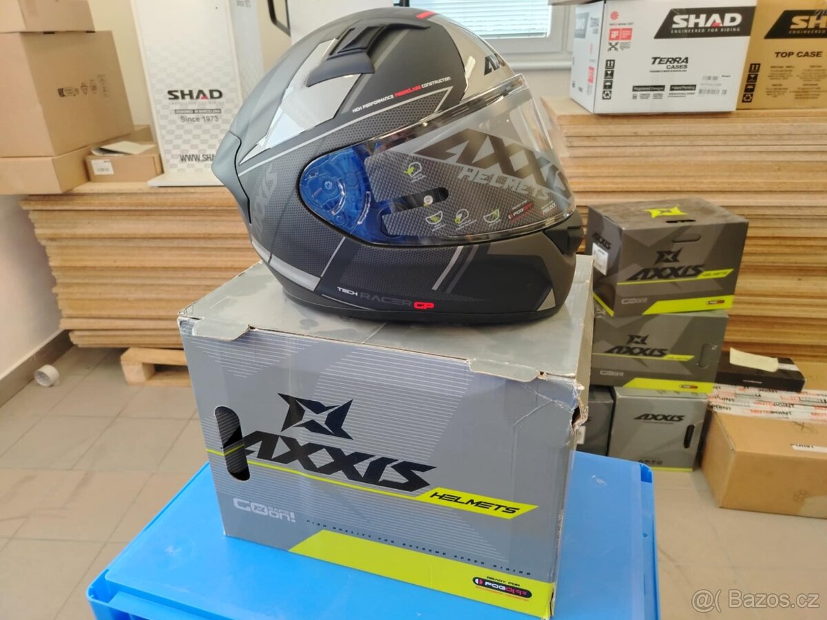 nová přilba AXXIS RACER GP SV FIBER tech velikost L