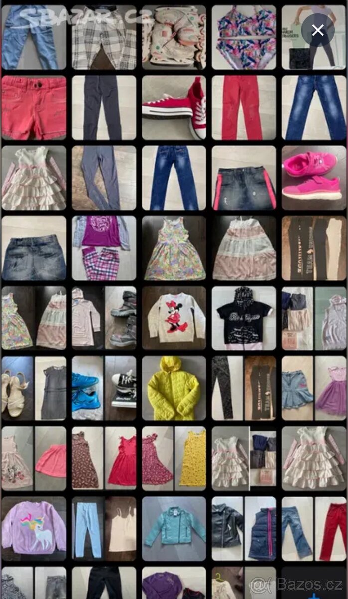 oblečení na holku 122/128/134
