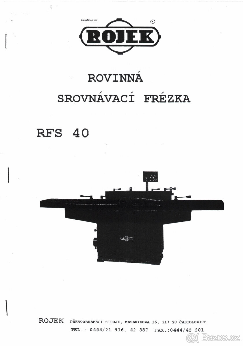 SROVNÁVAČKA RFS 40