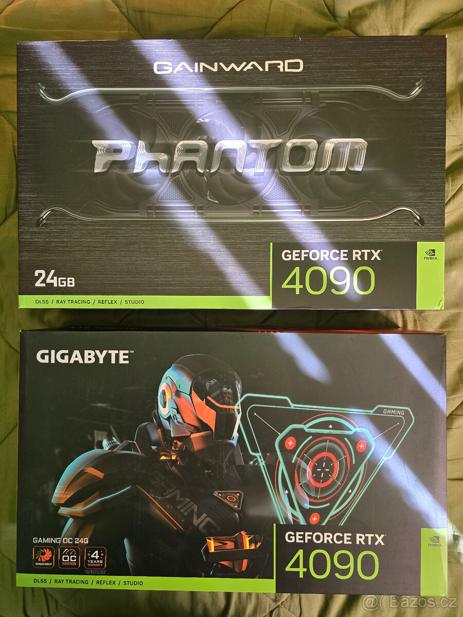 Krabica a antisag bracket od Gigabyte RTX 4090