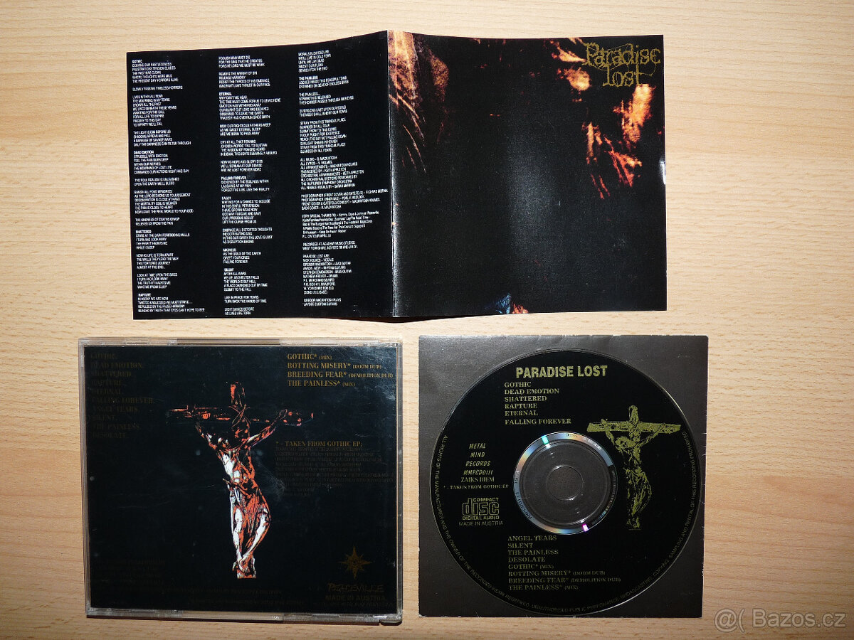 prodám CD PARADISE LOST-Gothic + EP 1991/94 RARITA