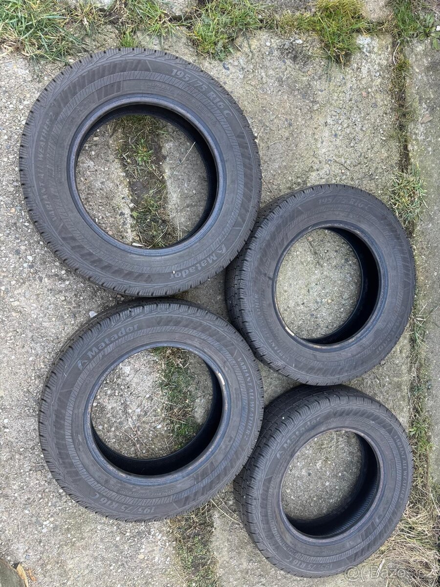 Zátěžové Pneu 195/65 R16c Matador. Rok 2022. Vzorek 7mm.
