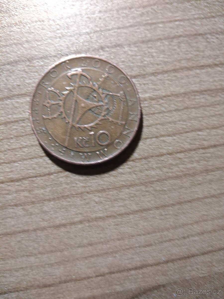 Nabízím vzácnou 10 korunu z roku 2000