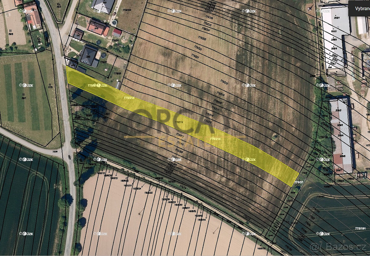 Prodej podílu 1389 m2 na zajímavém pozemku v k. ú. Myslejovi