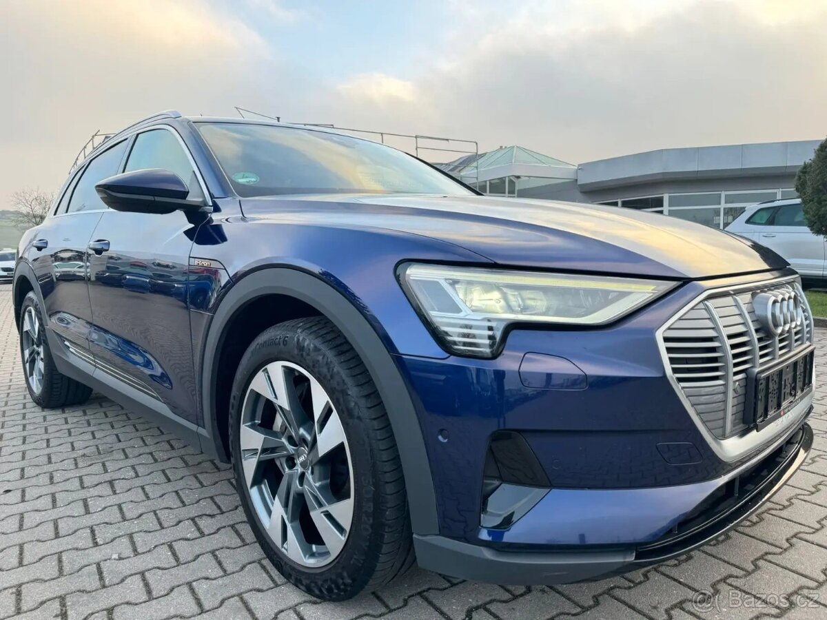 Audi E-tron 50 quattro 230kw elektro/tažné/kůže/kamera/20"a